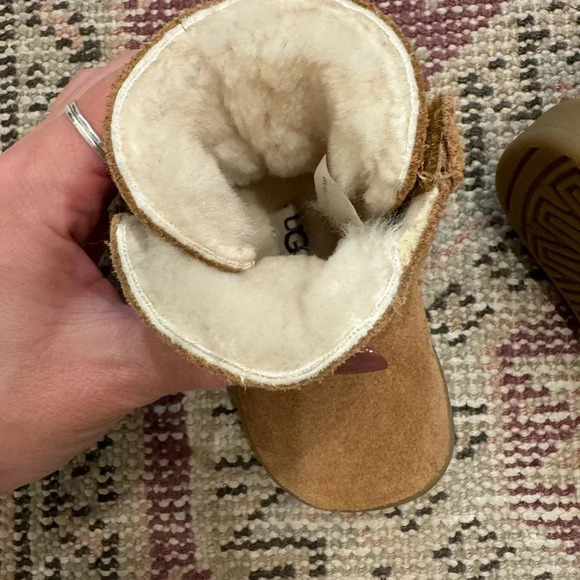 UGG Baby Keeland Toddler Winter Boot Fur Suede - Picture 4 of 8